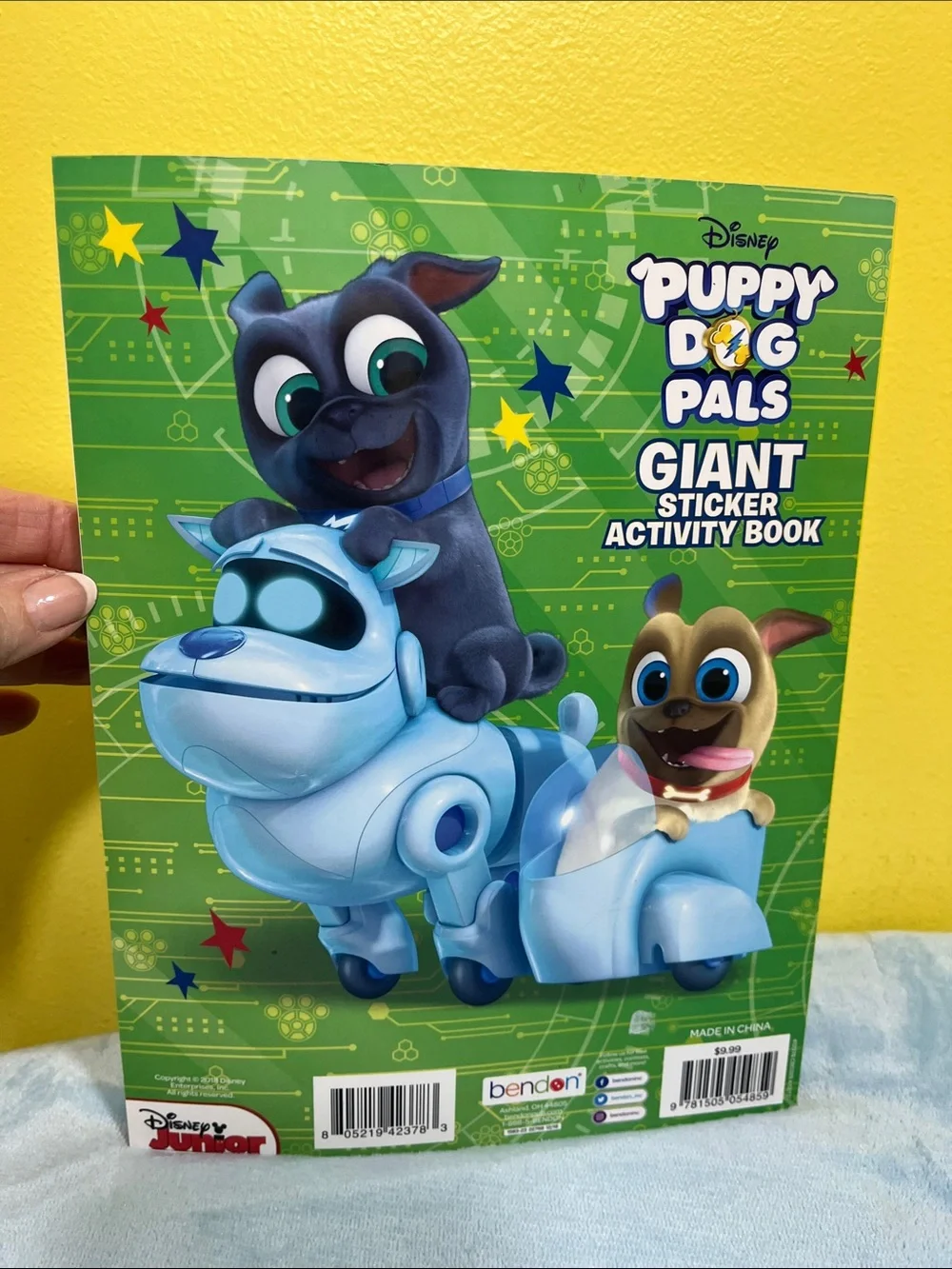 NEW Disney Junior Puppy Dog Pals Book Bundle + TY Muddles Plush | Sticker Book